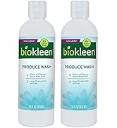 Biokleen Natural Produce Wash - 2 Pack - Cleans Vegetables Fruit Grocery Produce Naturally, Eco-F...