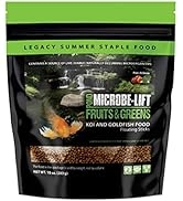 MICROBE-LIFT Fruits and Greens Floating Fish Food Sticks for Ponds, Water Gardens, and Fountains,...