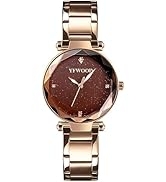 AYFDISHS Women's Wrist Watches,Rose Gold Stainless Steel Ladies Watch,Waterproof Womens Watches f...