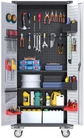 71" Handle Pegboard Metal Cabinets