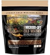 Microbe-Lift MLLWGSM Cold Weather Floating Fish Food Pellets with Wheat Germ for Ponds, Water Gar...