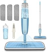 MEXERRIS Microfiber Spray Mop for Floor Cleaning Wet Dry, 360 Degree Spin Microfiber Dust Kitchen...