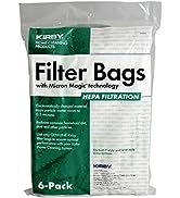 Kirby 204814 Micron Magic HEPA Filter Plus Bags, 6, White Vacuum Bags