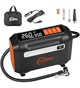 ROCGORLD R8 Tire Inflator Portable Air Compressor, DC 12V Air Compressor for Car with Large Dual ...