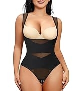 Nebility Thong Shapewear Bodysuit for Women Tummy Control Body Shaper Faja Seamless Waist Trainer...