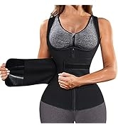 GAODI Womens' Waist Trainer Neoprene Sauna Zipper Weight Loss Body Shaper