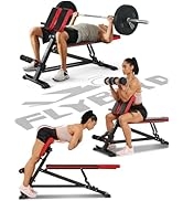 FLYBIRD 3 in 1 Workout Bench, Roman Chair, Weight Bench and Sit Up Bench for Hyper Back Extension...