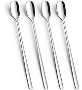 Long Handle Ice Tea Spoons,9.1-Inch Tea Spoons,Coffee Spoon,Ice Cream Spoon,Stainless Steel Cockt...