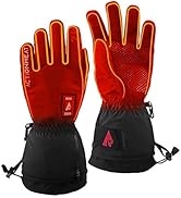 ActionHeat 7V Everyday Heated Gloves for Men – Electric Rechargeable Battery Heating Gloves with ...