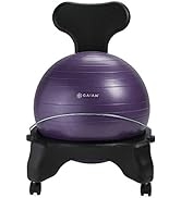 Gaiam Classic Balance Ball Chair – Exercise Stability Yoga Ball Premium Ergonomic Chair for Home ...