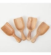 Acacia Mini Wooden Spoons, 4pcs Coffee Bean Shovel,Coffee Measuring Scoop, Wood Bath Salt Scooper...