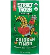 Riega Organic Chicken Tinga Street Taco Seasoning, Perfect Mix for Authentic Slow Cooker Shredded...