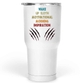 30 Oz White Large Tumbler