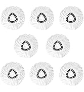 8-Pack Spin Mop Replacement Heads, 100% Microfiber Mop Head Replacement Compatible with Triangle ...