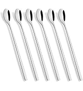 Long Handle Spoon, Coffee Stirrers, 9-inch Ice Tea Spoon, AOOSY Premium 18/10 Stainless Steel Ice...