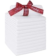 HOMEXCEL Microfiber Washcloths 12 Pack, Highly Absorbent and Soft Face Towel, Multi-Purpose White...