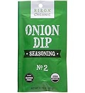 Riega Organic Onion Dip Seasoning.7 Ounce (Pack of 8)