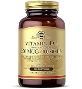 Solgar Vitamin D3 (Cholecalciferol) 250 MCG (10,000 IU), 120 Softgels - Helps Maintain Healthy Bo...