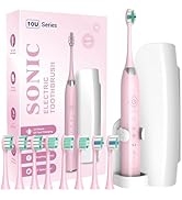 ANVS Sonic Electric Toothbrushes for Adults - Rechargeable Electric Toothbrush with Travel Case, ...