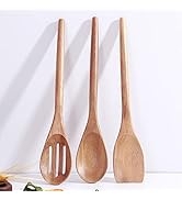 Delicate Wooden Utensils For Cooking, Set Of 3, Wood Kitchen Utensils Cooking Tools, 12 Inch Acac...