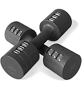 FLYBIRD Dumbbell Sets for Women, 5lbx2 Dumbbells Set at Home, 2lb 3lb 4lb 5lb Fast Adjustable Wei...