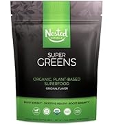 Super Greens #1 Green Superfood Powder | 100% USDA Organic Non-GMO Vegan Supplement | 20+ Whole F...