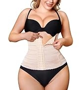 Nebility Waist Cincher Shapewear Tummy Control Plus Size Waist Trainers for Women Belly Trimmer B...