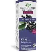 Nature’s Way Sambucus Original Elderberry Syrup, Black Elderberry Extract, Traditional Immune Sup...