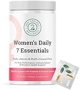 2nd Springs Daily 7 Essentials Daily Vitamin Pack - 7 Pack Women's Complete Multivitamin Packet w...