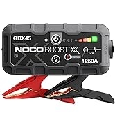 NOCO Boost X GBX45 1250A 12V UltraSafe Portable Lithium Jump Starter, Car Battery Booster Pack, U...