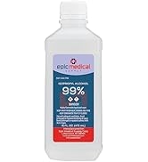 Epic Medical Supply 99% Isopropyl Alcohol, 16 oz. Bottle, General Purpose Cleaner, Technical Grad...