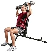 Sunny Health & Fitness Adjustable Utility Weight Bench