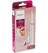 Philips SatinCompact Women's Precision Trimmer, Instant Hair Removal for Face & Eyebrows, Fine Bo...