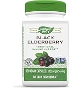 Nature's Way Black Elderberry, 1,150 mg per serving, 100 Vegan Capsules