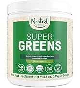 Super Greens | #1 Green Superfood Powder | 100% USDA Organic Non-GMO Vegan Supplement | 30 Servin...