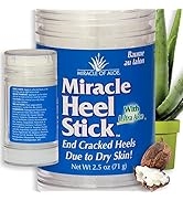 Miracle of Aloe’s Miracle Heel Stick - Quick Relief for Rough, Dry, Cracked Heels - Intensive The...