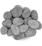 Stanbroil Tumbled Lava Rock Pebbles for Indoor or Outdoor Gas Fire Pits and Fireplaces - 10 pound...