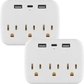 2 Pack Outlet W/USB&Type C