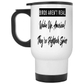 14 Oz White Travel Mug