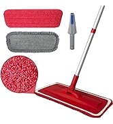 Floor Mop for Cleaning Hardwood Daily Easy Cleaning Dust Mops with 360 Degree Swivel Head Dry and...