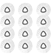 12 Pack Spin Mop Replacement Heads, 100% Microfiber Spin Mop Refill for Easy Wring Compatible wit...