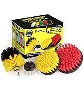 Drillbrush Drill Brush Scrub Brush Drill Attachment Kit - Drill Powered Cleaning Brush Attachment...