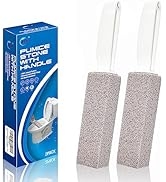 4TH Pumice Stone for Toilet Bowl Cleaning,Scouring Stick with Handle,Powerfully Away Limescale St...