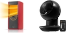 Oscillating Vortex Fan with Remote (52 ft. Air Flow) + Space Heater