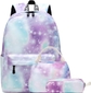 Green Purple Set, Galaxy, 14 Inch Laptop