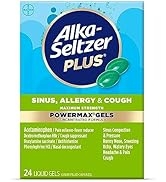 Alka-Seltzer Plus Maximum Strength Power Max Sinus, Allergy and Cough Medicine for Adults and Chi...