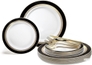 B. Ritz White / Black & Gold, Gold Silverware