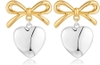 Gold/silver ribbon heart