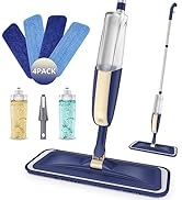 Wet Mops Spray Mops for Floor Cleaning - MEXERRIS Microfiber Mop Hardwood Floor Mop with 4X Pads ...