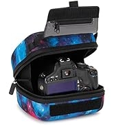 USA Gear DSLR Camera Sleeve with Molded EVA Hard Shell Camera Case Protection, Quick Access Openi...